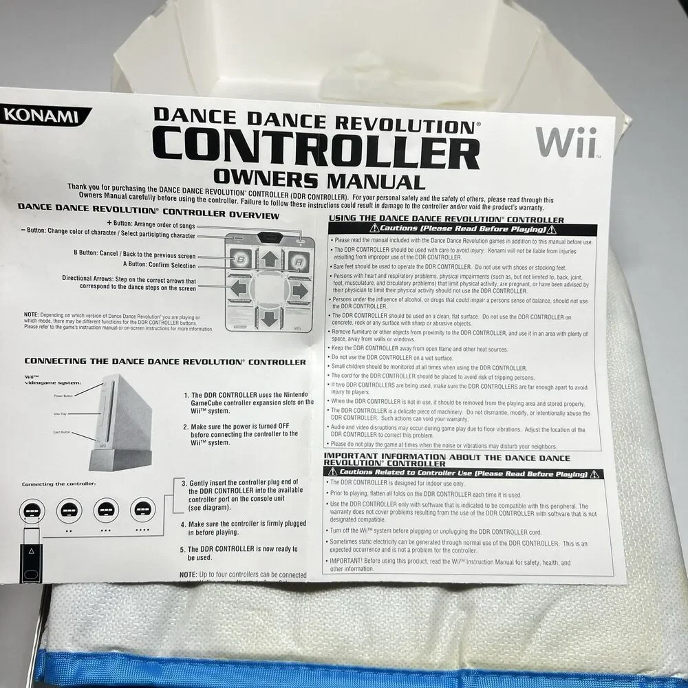 Konami Nintendo Wii/Gamecube DDR Dance Mat/Dance Revolution Pad Only No Game